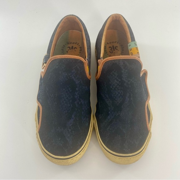 Gwen Stefani L.A.M.B. Royal Elastics Katella Tex Navy Python Slip on sne… - Picture 7 of 11